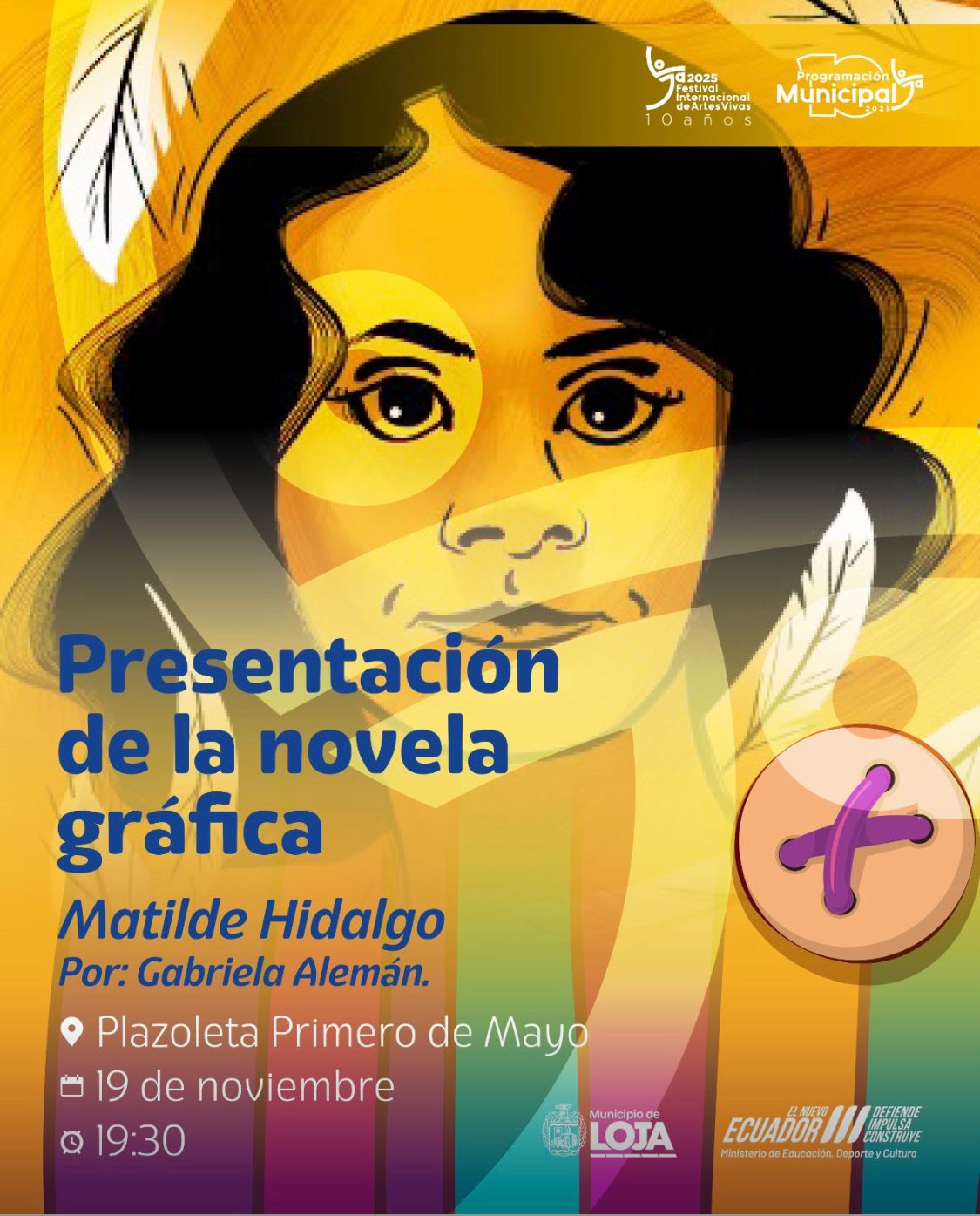 Presentación de «Matilde Hidalgo», novela gráfica de doña Gabriela Alemán Salvador