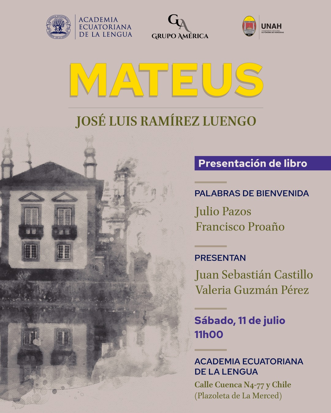 Presentación de «Mateus», poemario de don José Luis Ramírez Luengo